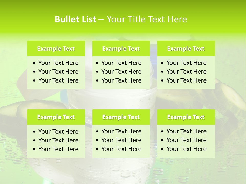 Wet Freshness Makeup PowerPoint Template