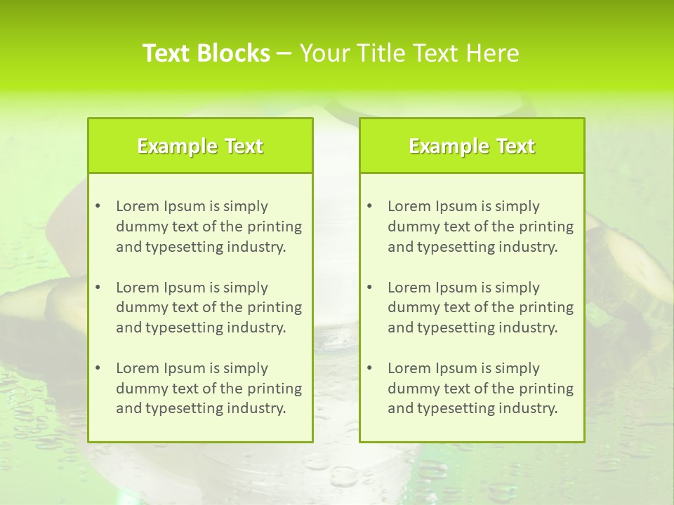 Wet Freshness Makeup PowerPoint Template