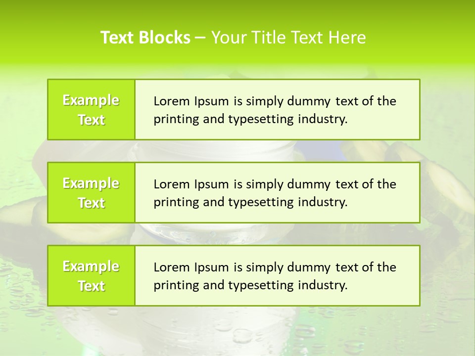 Wet Freshness Makeup PowerPoint Template