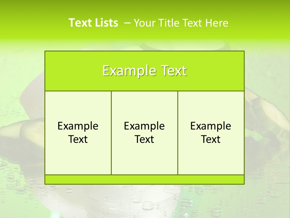 Wet Freshness Makeup PowerPoint Template