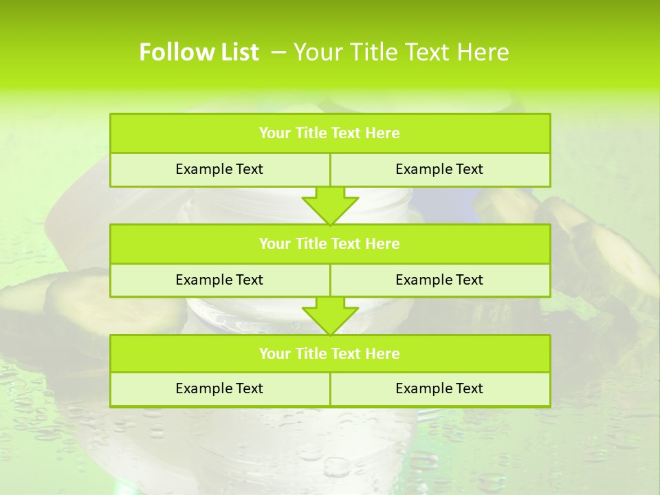 Wet Freshness Makeup PowerPoint Template