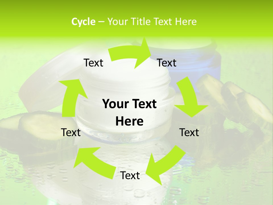 Wet Freshness Makeup PowerPoint Template