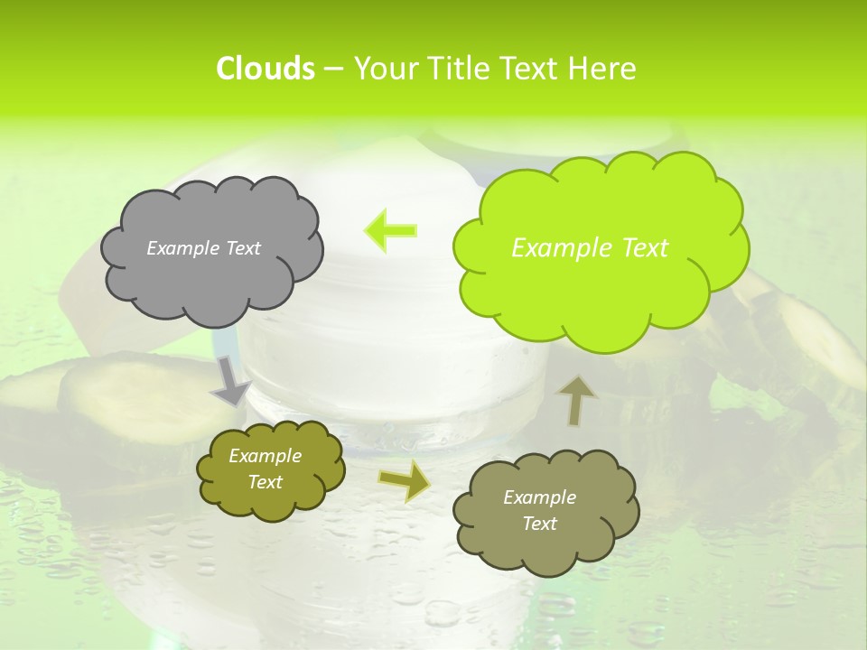 Wet Freshness Makeup PowerPoint Template