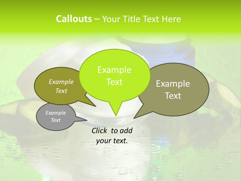 Wet Freshness Makeup PowerPoint Template