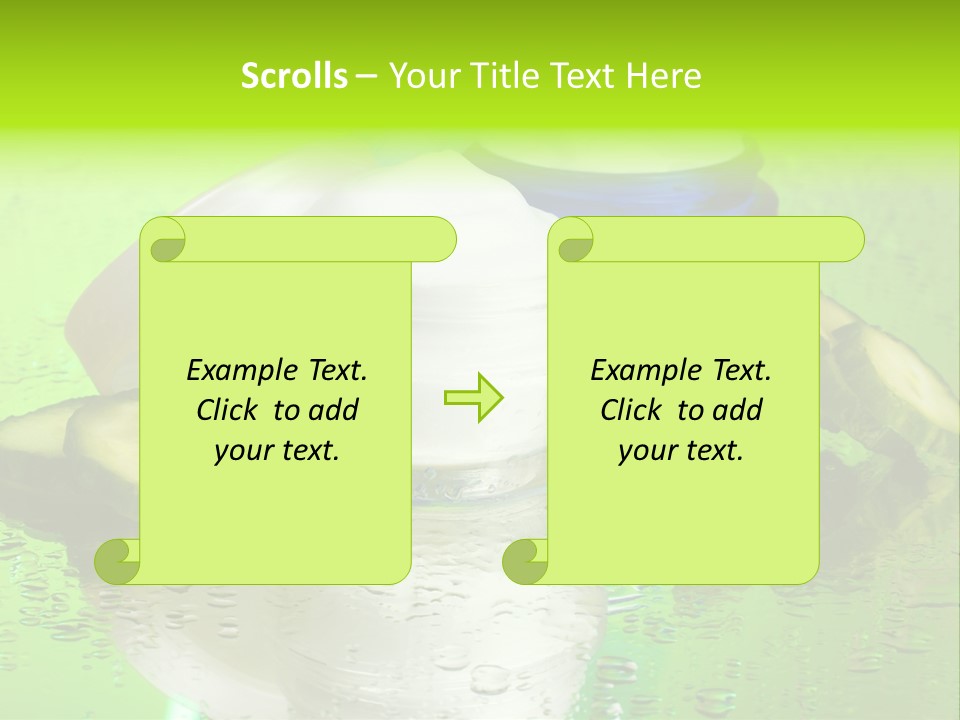Wet Freshness Makeup PowerPoint Template