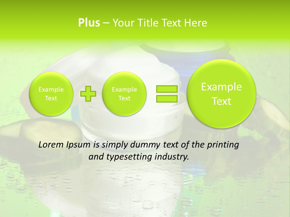 Wet Freshness Makeup PowerPoint Template