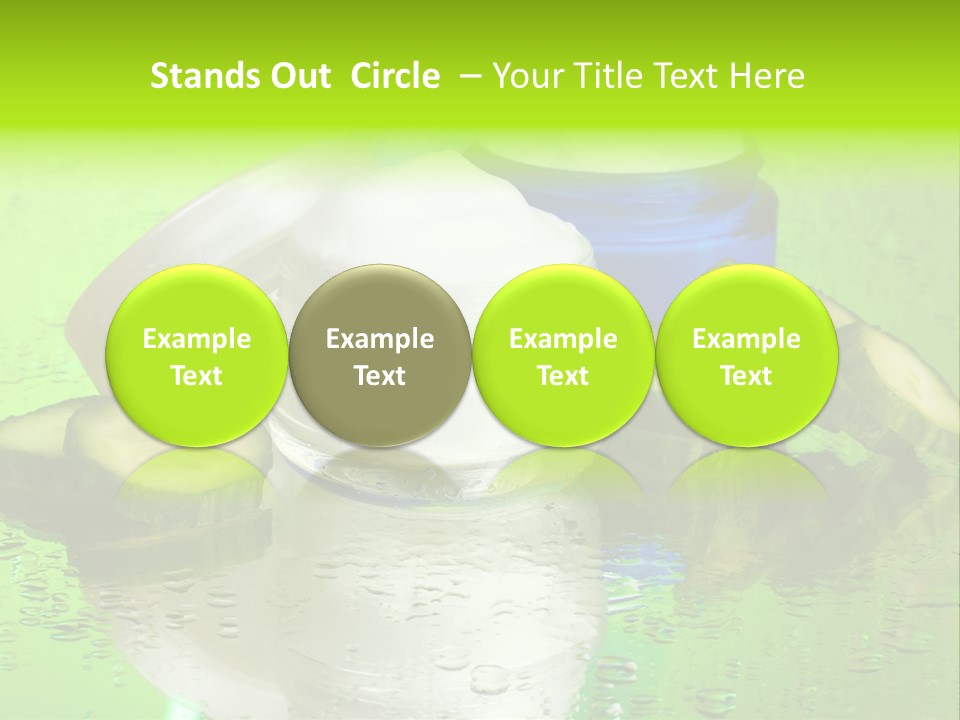 Wet Freshness Makeup PowerPoint Template