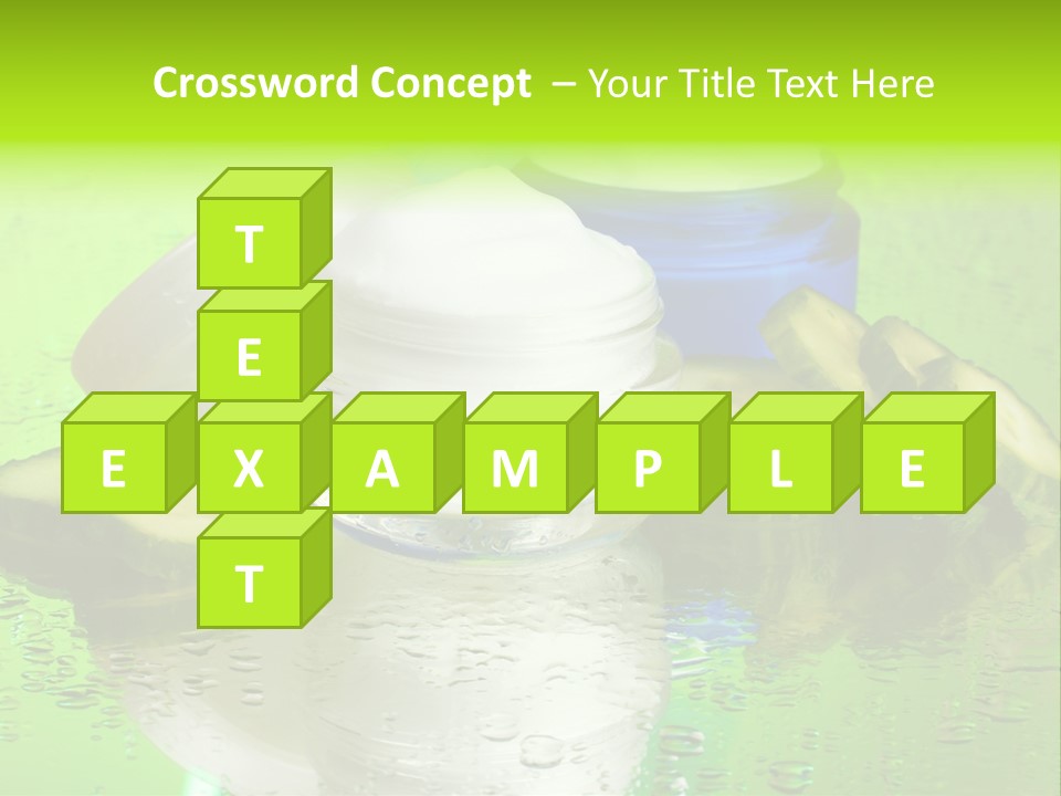 Wet Freshness Makeup PowerPoint Template