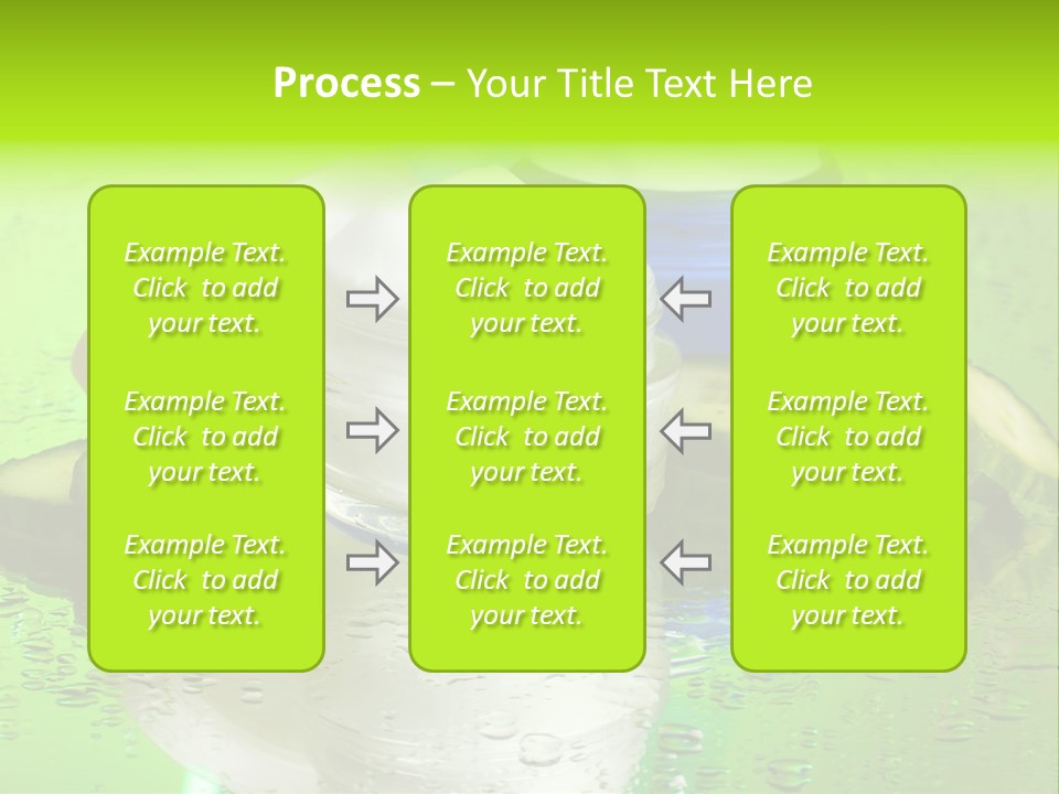 Wet Freshness Makeup PowerPoint Template