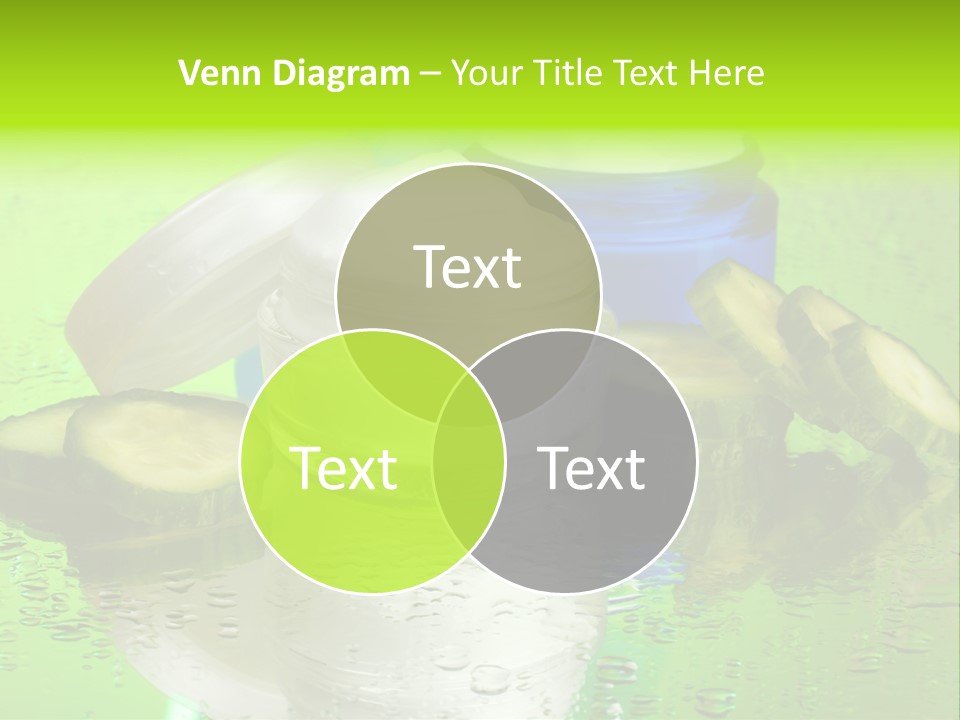 Wet Freshness Makeup PowerPoint Template