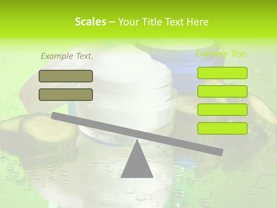 Wet Freshness Makeup PowerPoint Template