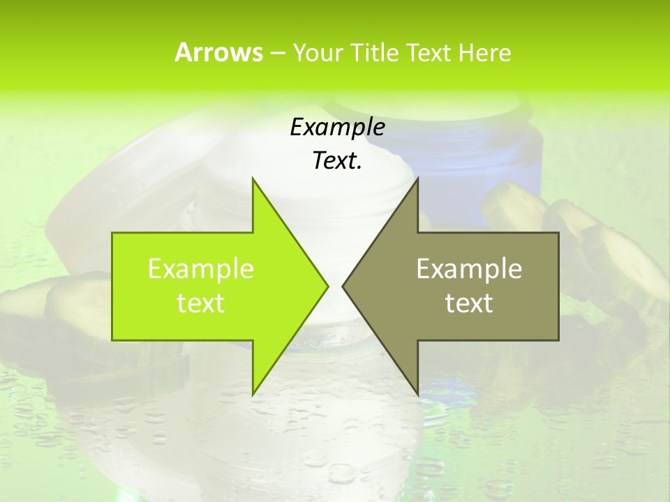 Wet Freshness Makeup PowerPoint Template