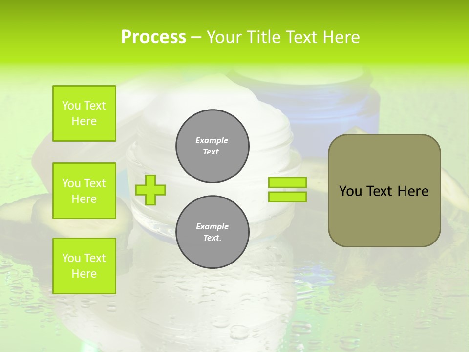 Wet Freshness Makeup PowerPoint Template