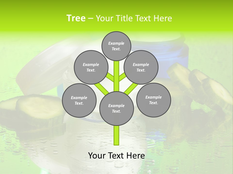 Wet Freshness Makeup PowerPoint Template