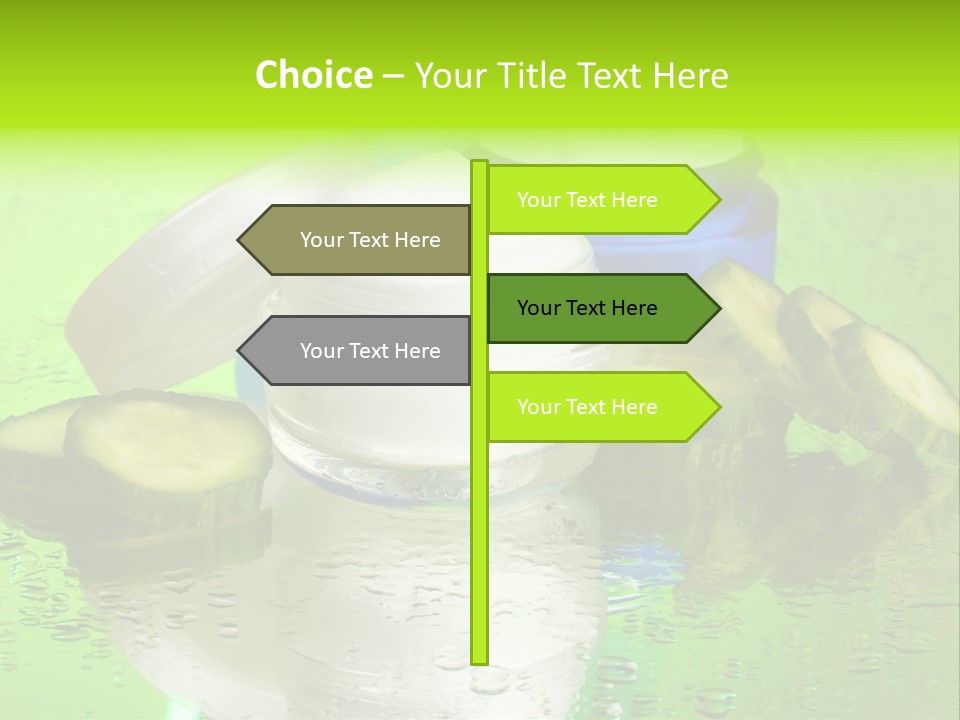 Wet Freshness Makeup PowerPoint Template