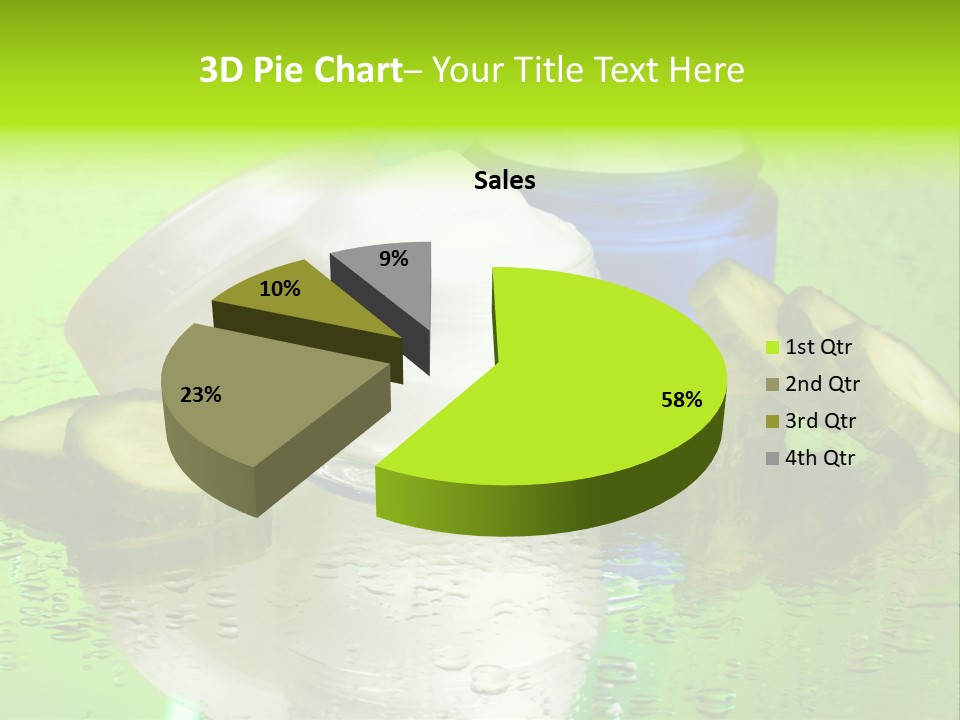 Wet Freshness Makeup PowerPoint Template