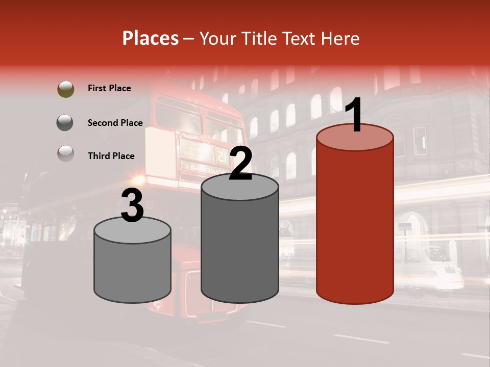 Street Red Old PowerPoint Template