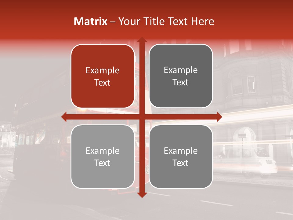 Street Red Old PowerPoint Template