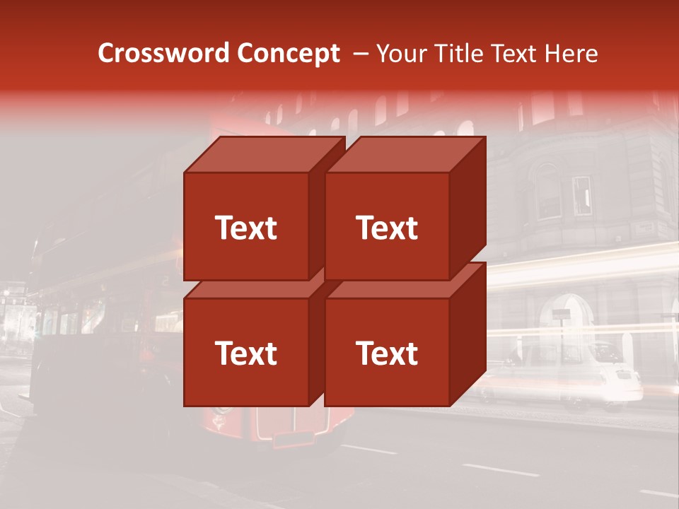 Street Red Old PowerPoint Template
