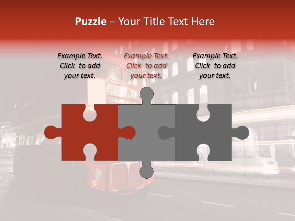 Street Red Old PowerPoint Template