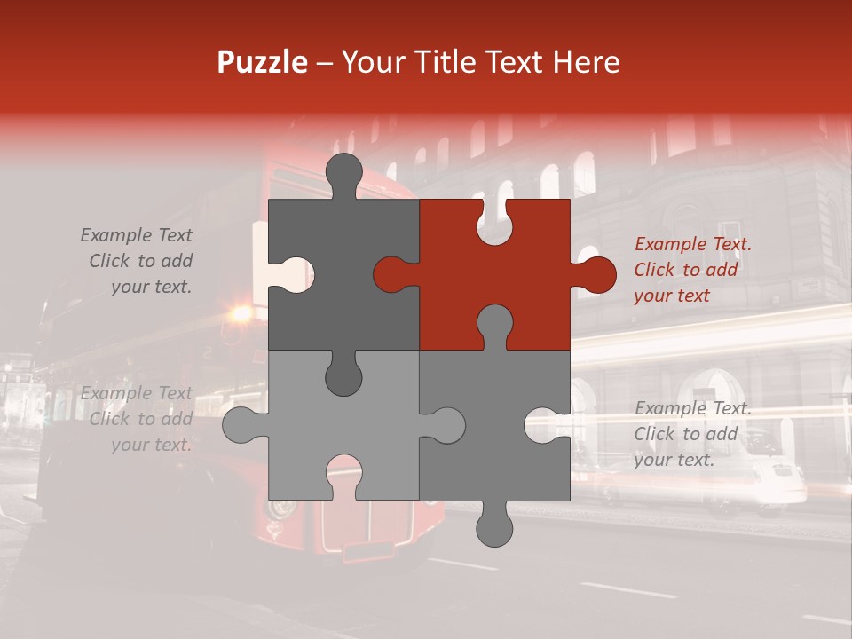 Street Red Old PowerPoint Template