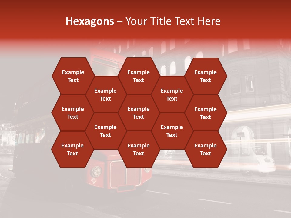 Street Red Old PowerPoint Template