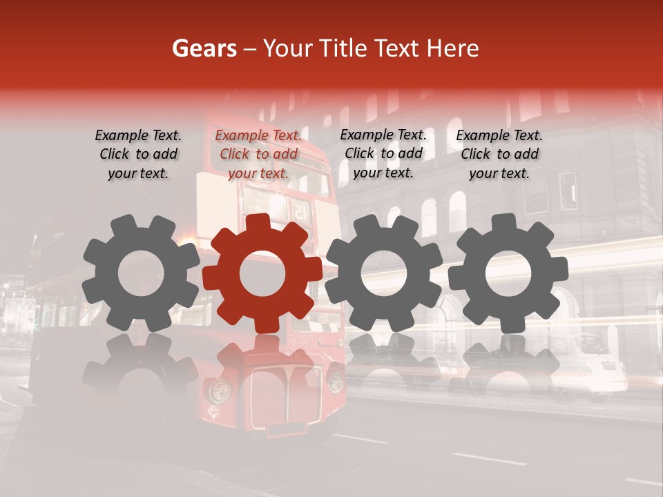Street Red Old PowerPoint Template