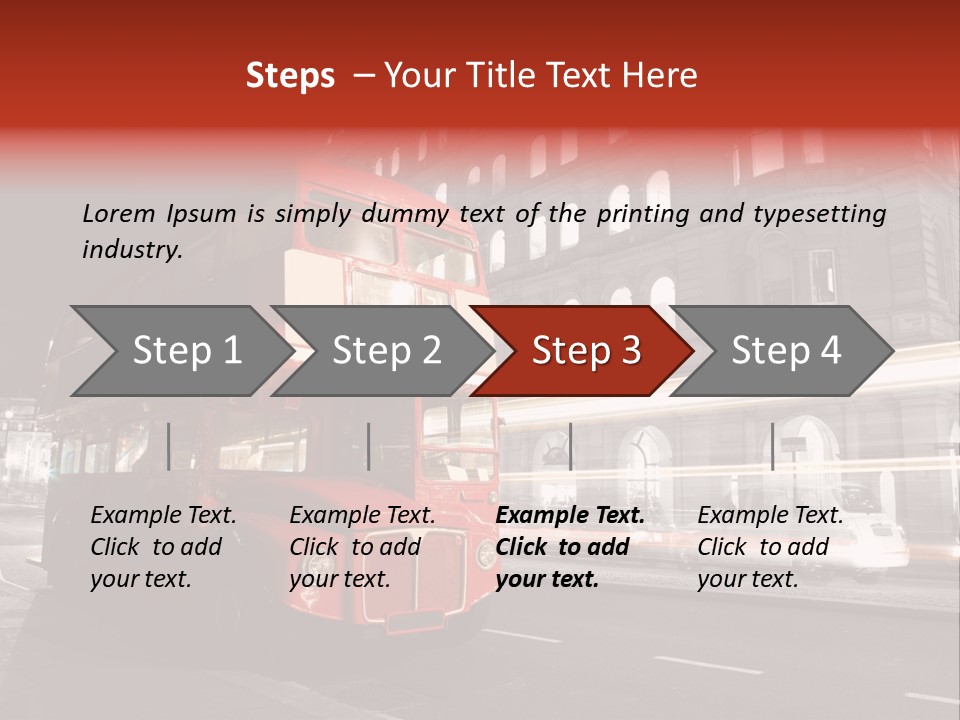 Street Red Old PowerPoint Template