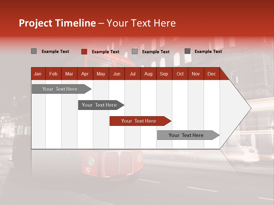 Street Red Old PowerPoint Template