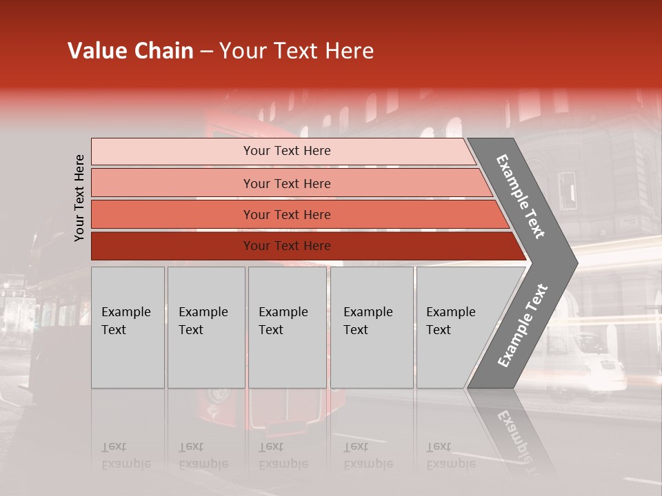 Street Red Old PowerPoint Template