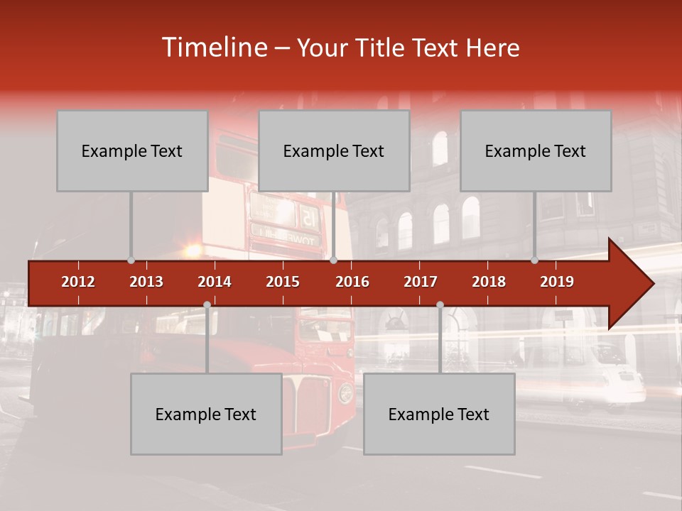 Street Red Old PowerPoint Template