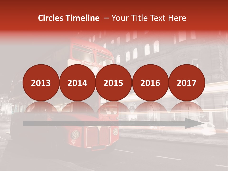 Street Red Old PowerPoint Template