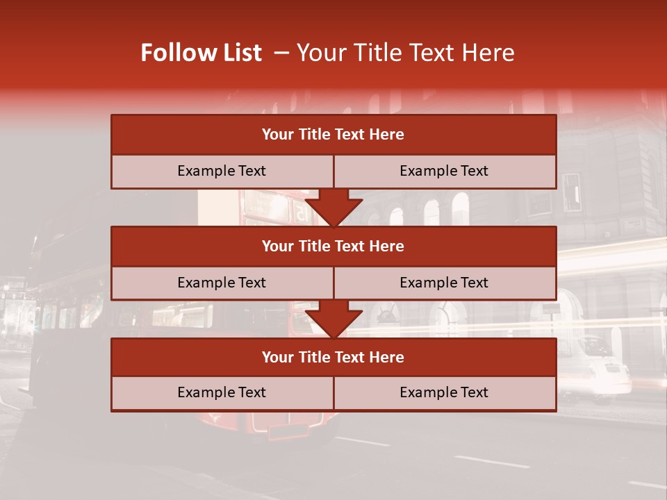 Street Red Old PowerPoint Template