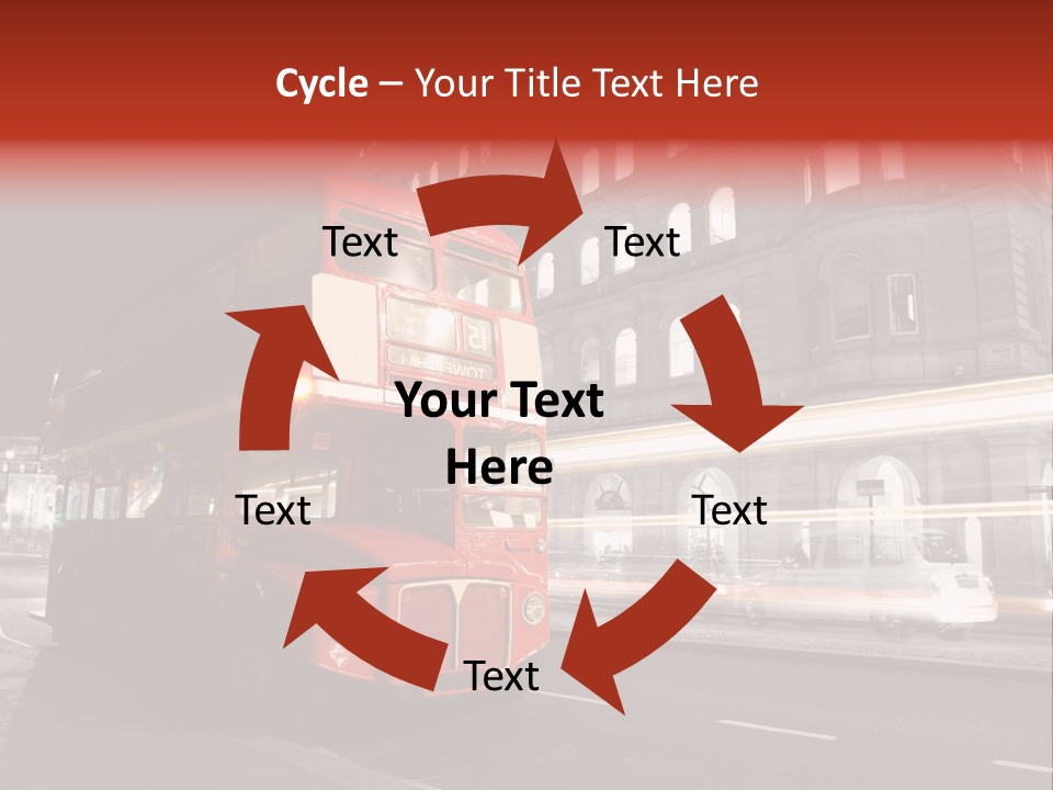 Street Red Old PowerPoint Template