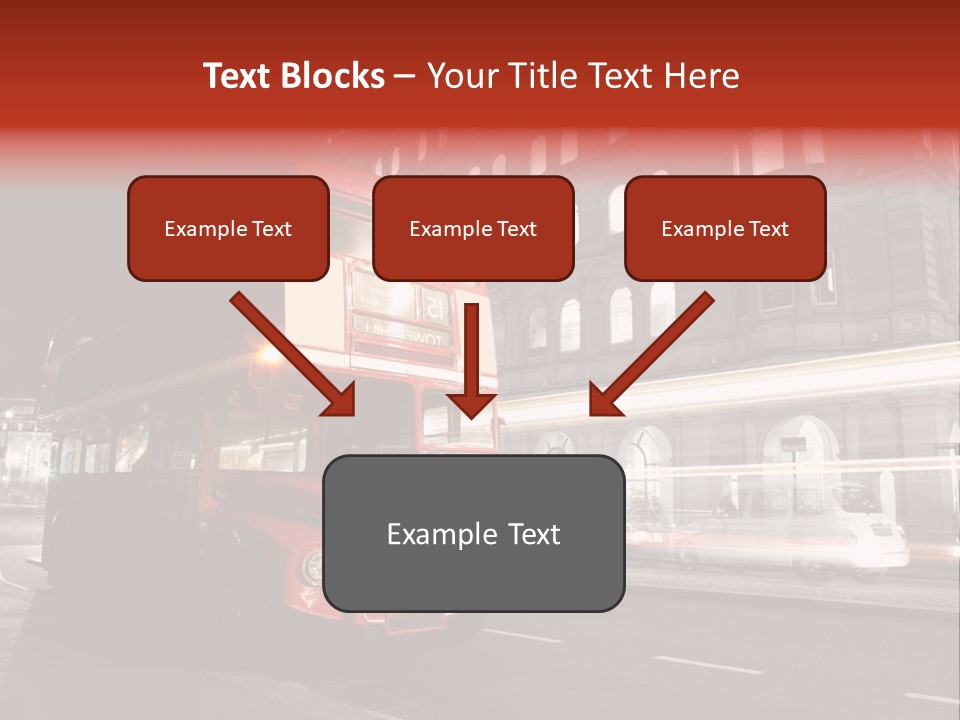 Street Red Old PowerPoint Template