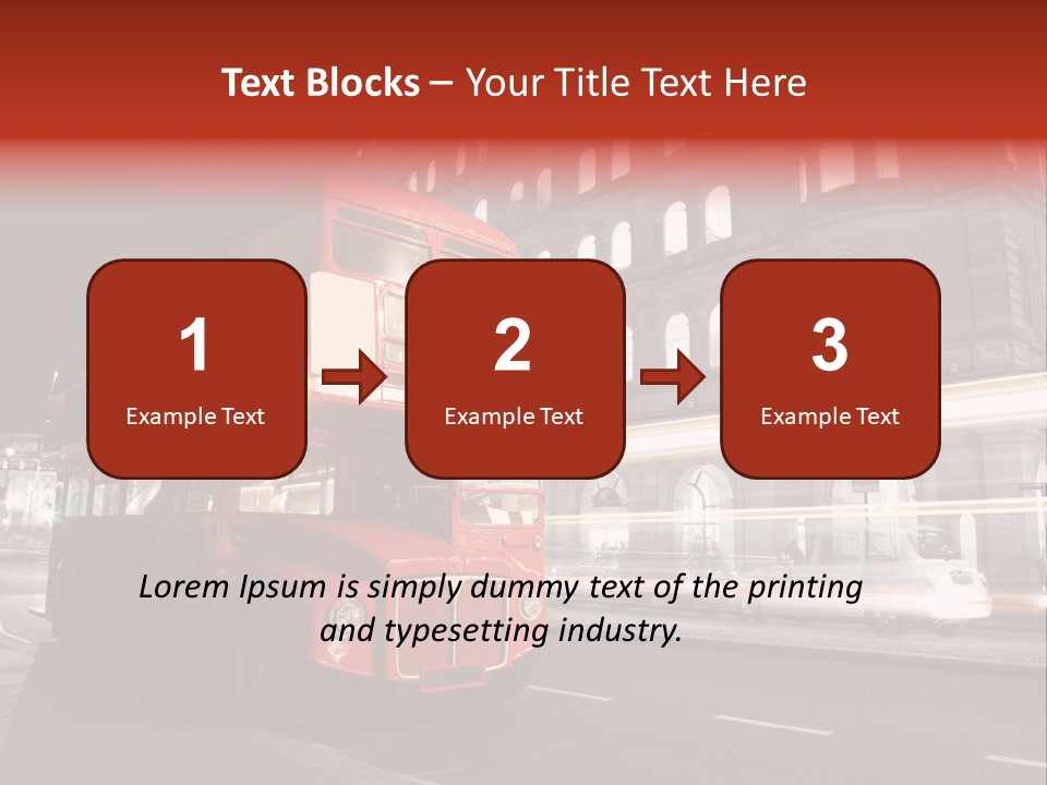 Street Red Old PowerPoint Template