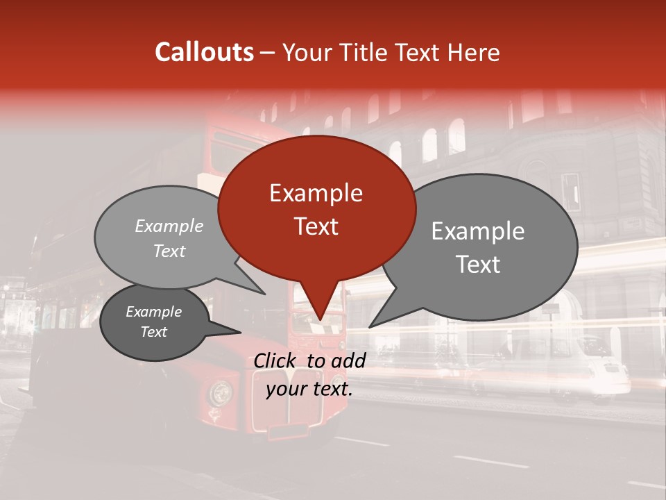 Street Red Old PowerPoint Template