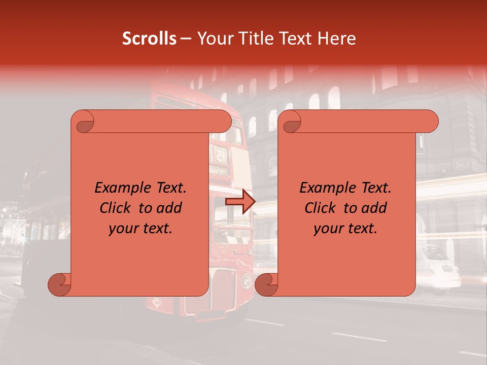 Street Red Old PowerPoint Template