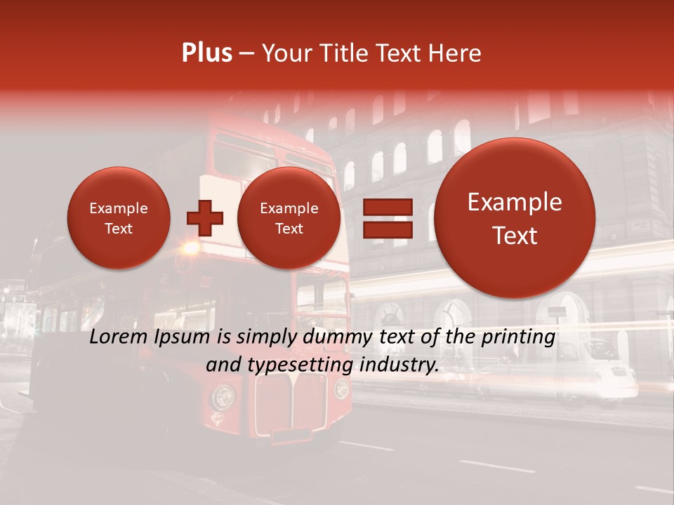 Street Red Old PowerPoint Template