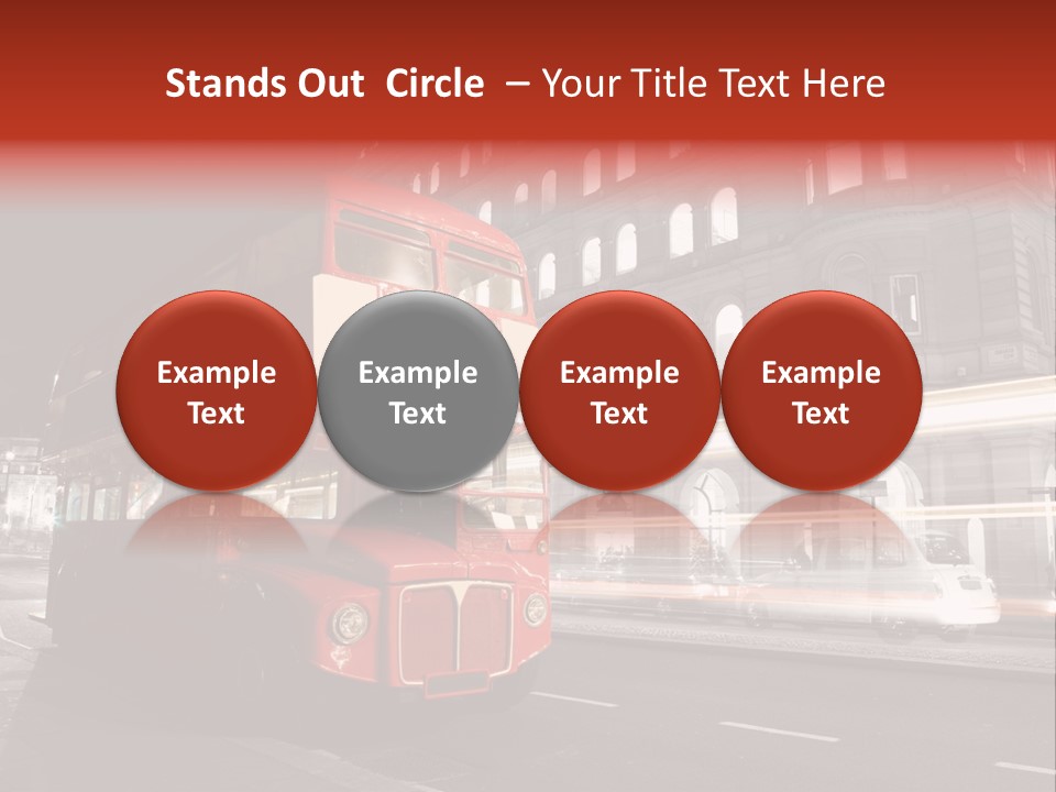 Street Red Old PowerPoint Template