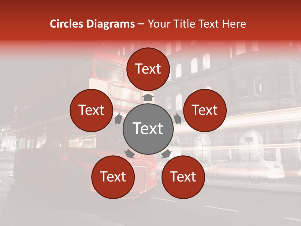 Street Red Old PowerPoint Template