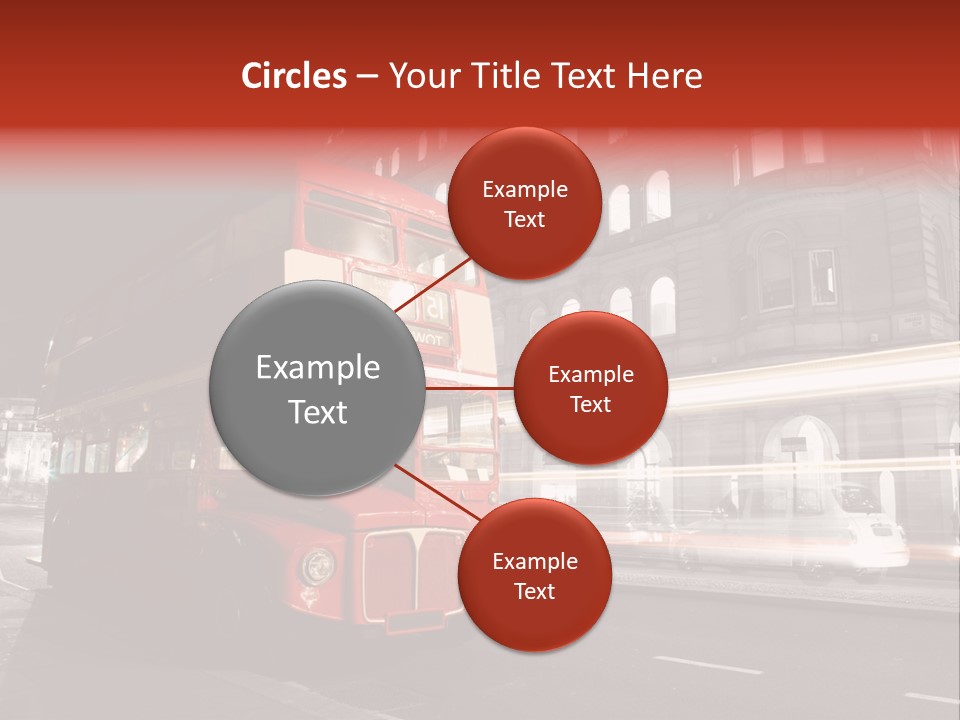 Street Red Old PowerPoint Template