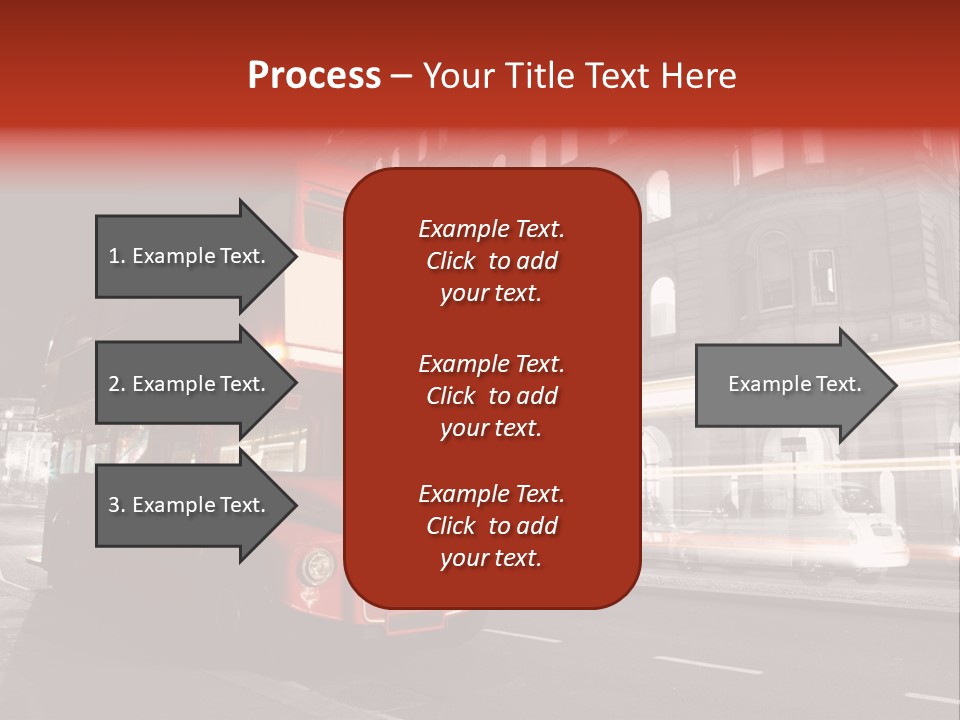Street Red Old PowerPoint Template
