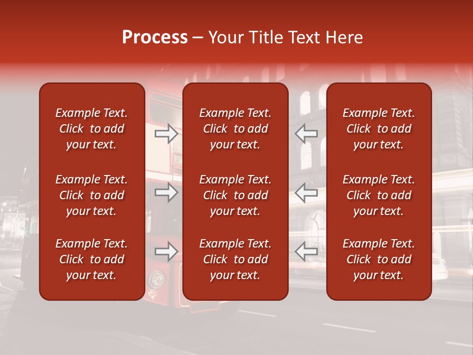 Street Red Old PowerPoint Template