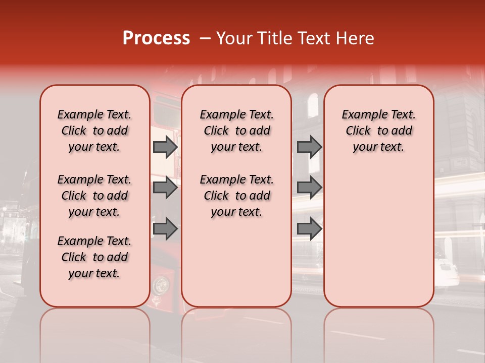 Street Red Old PowerPoint Template
