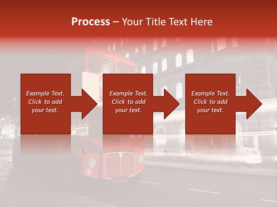 Street Red Old PowerPoint Template