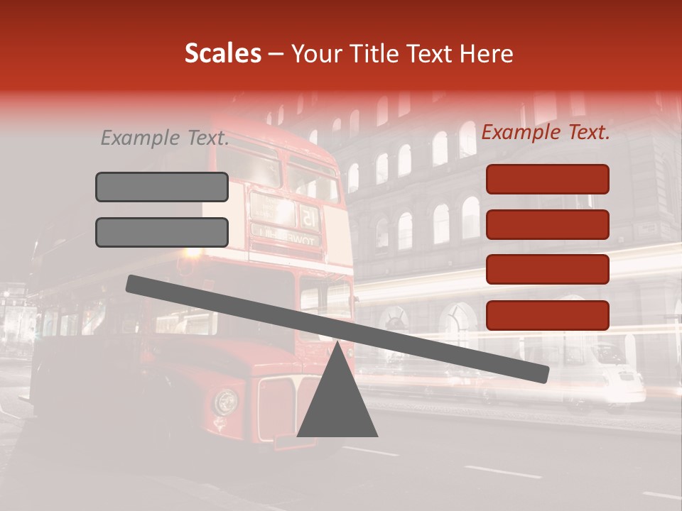 Street Red Old PowerPoint Template