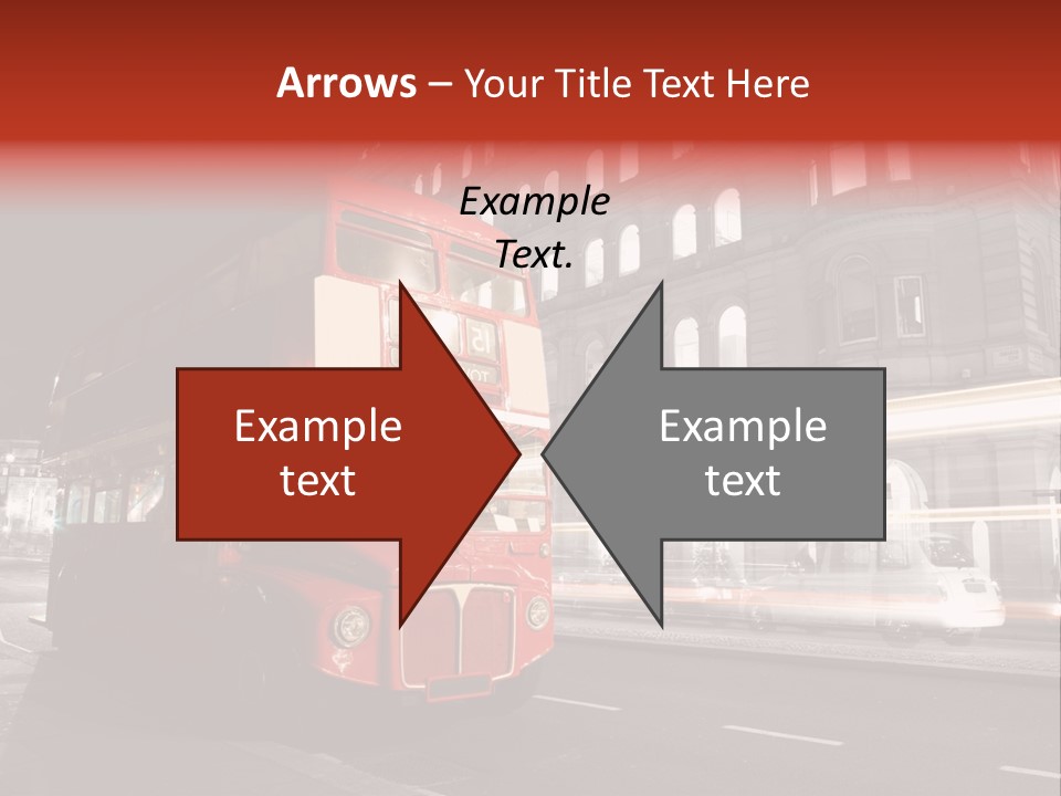 Street Red Old PowerPoint Template