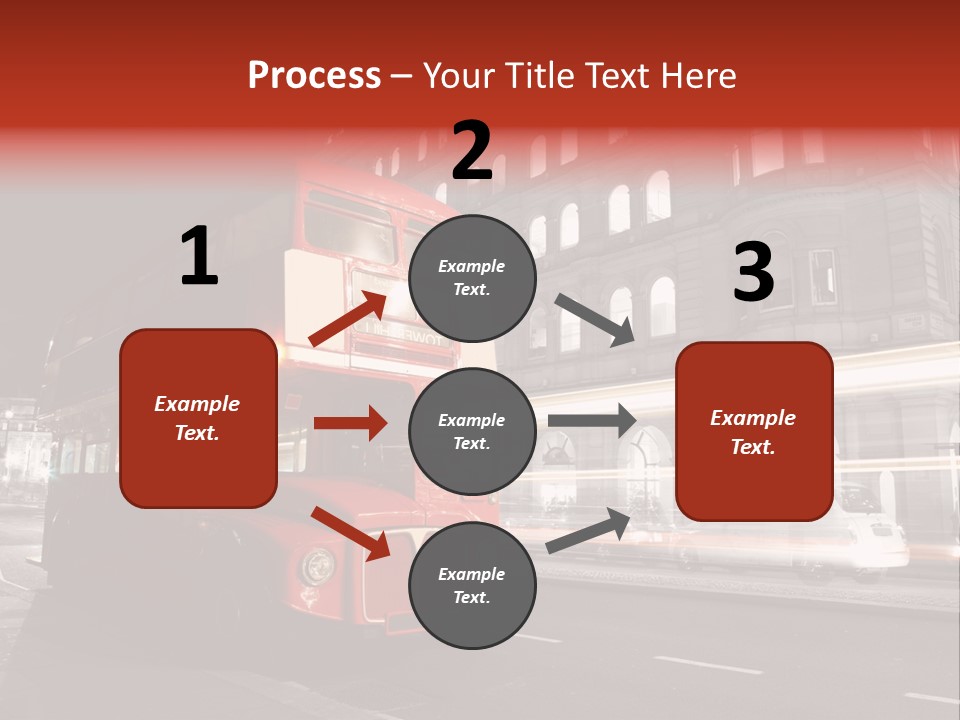 Street Red Old PowerPoint Template