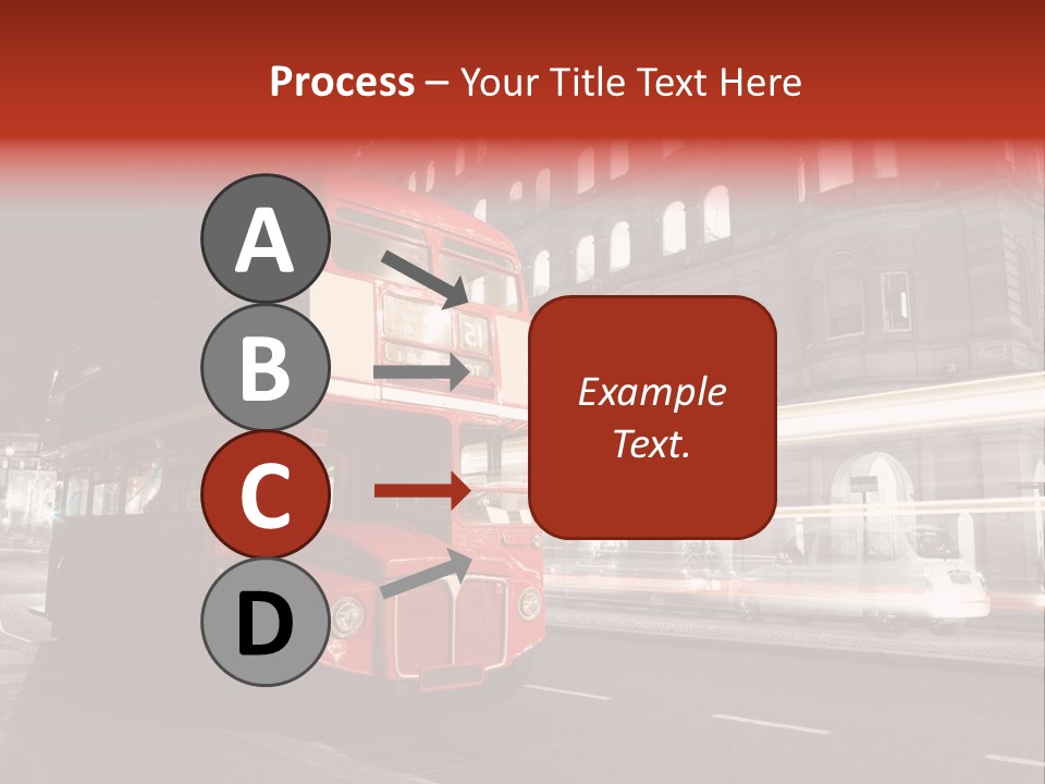 Street Red Old PowerPoint Template